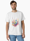 colorful arrangement with bird and flower Classic T Shirt T Shirt Premium Print Gift Ready