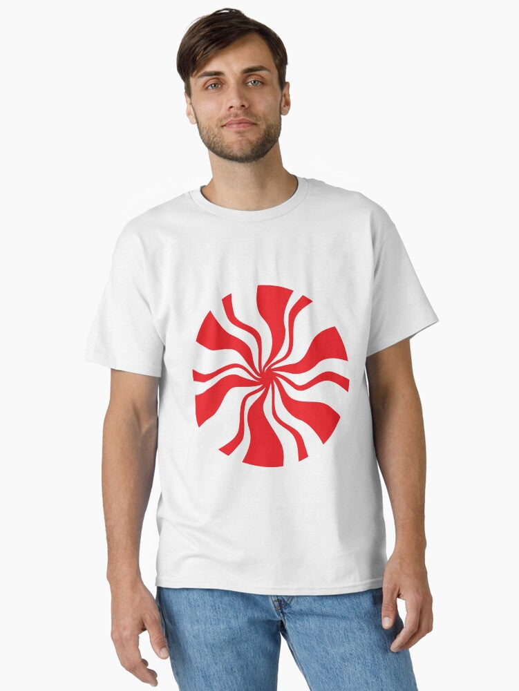 Candy Stripe Red circle Classic T Shirt T Shirt Viral US Style Fan Favorite