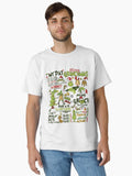 Grinch Christmas Quotes Collage Funny Holiday Design Classic T-Shirt