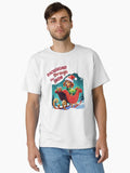 "Dachshund Through The Snow" Cute Dog in Sleigh Classic T-Shirt