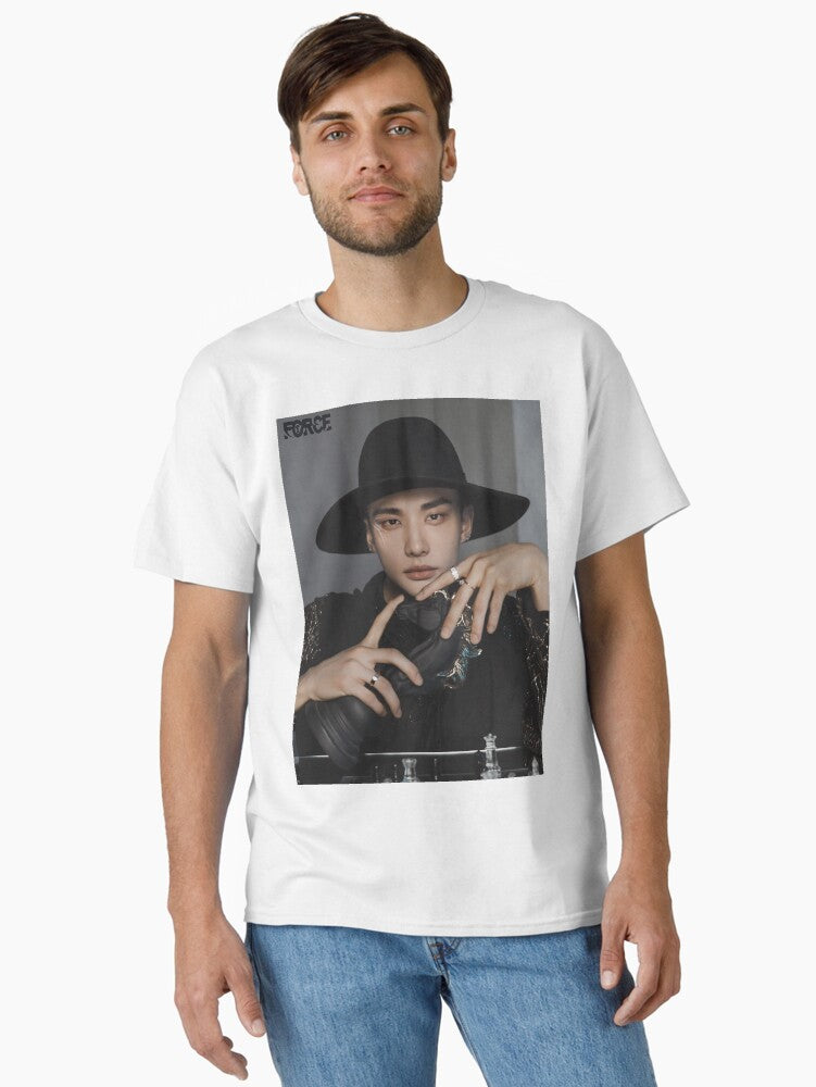 Hyunjin Stray Kids JAPAN SEASON'S GREETINGS 2026 FORCE Teaser Image dominATE tour skz skzoo kpop bang chan lee know hyunjin changbin felix han seungmin IN Classic T-Shirt | Premium Unisex T-Shirt, Trending Graphic Tee