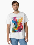 Rainbow Color Paint Classic T Shirt T Shirt High Search Demand Futuristic Style