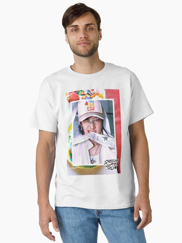 Bang Chan Stray Kids 2026 Season s Greetings STARLIGHT SUPPER CLUB TEASER IMAGE kpop skzoo 3racha 5 star dominate tour stay Classic T-Shirt | Premium Unisex T-Shirt, Trending Graphic Tee