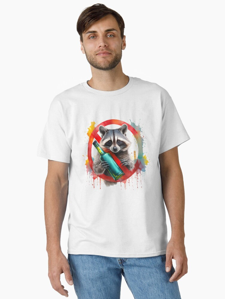 Sober Sentinel, No Booze Raccoon, Alcohol-Free Critter, Cheers to Sobriety
