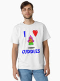 Colorful I love Cuddles Design Classic T-Shirt