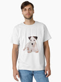 white Jack Russell Terrier puppy Classic T Shirt T Shirt Best Seller Look High CTR Pick