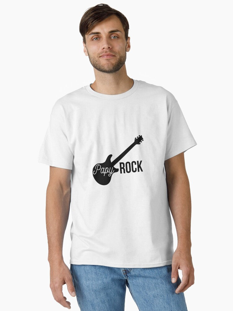 Grandpa Rock Guitar Classic T-shirt | Trendy Graphic Tee | Casual Unisex T-shirt