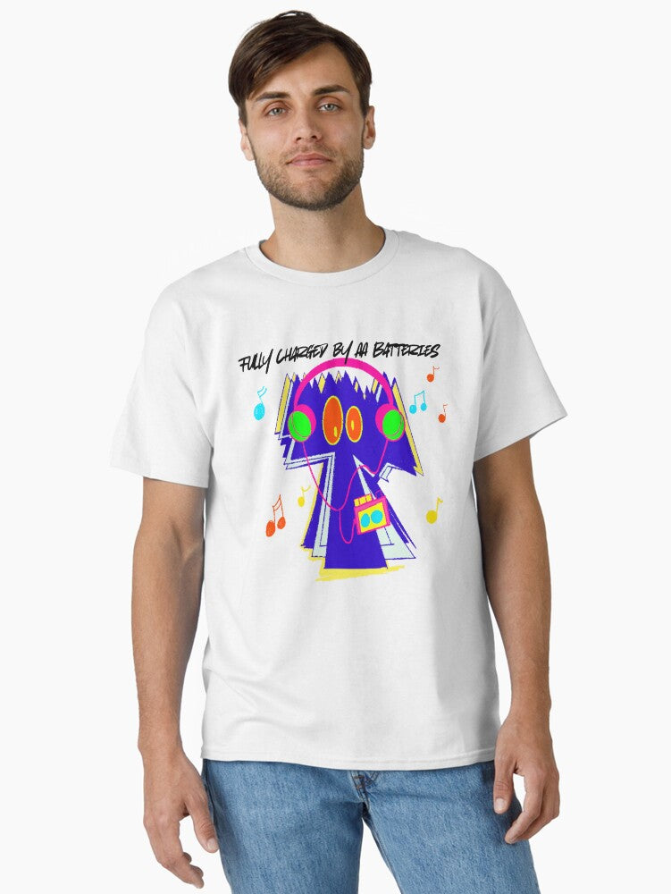 Monster Mixtape Club Fully Charged By Aa Batteries Classic T-shirt | Trendy Graphic Tee | Casual Unisex T-shirt