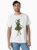 Elphaba From Wicked Ballerina Art Print Broadway Balletcore Witch Illustration Classic T-Shirt T-Shirt | Streetwear Vibe | Top Pick For Fans