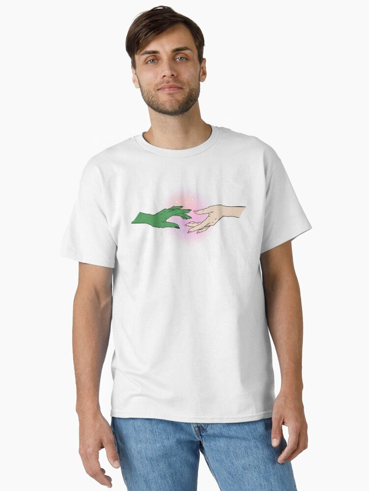 Wicked Movie Elphaba and Glinda hands Classic T-Shirt T-Shirt | Premium Graphic | High Demand Item