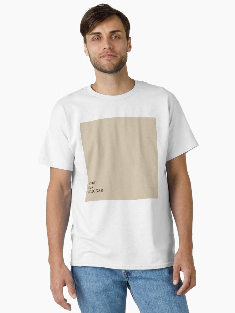 TOP 100 COLORS — 2026 ✦ EXPANDED LIVING - ✨ Warm Flax ✨ (#D2C3A9) Classic T-Shirt