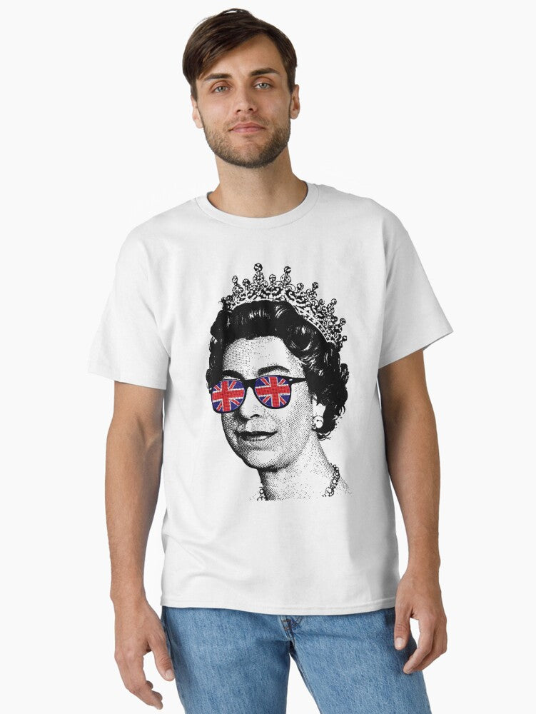 Queen s Platinum Jubilee Union Jack Sunglasses Queen Classic T Shirt T Shirt Trending 2025 Daily Comfort