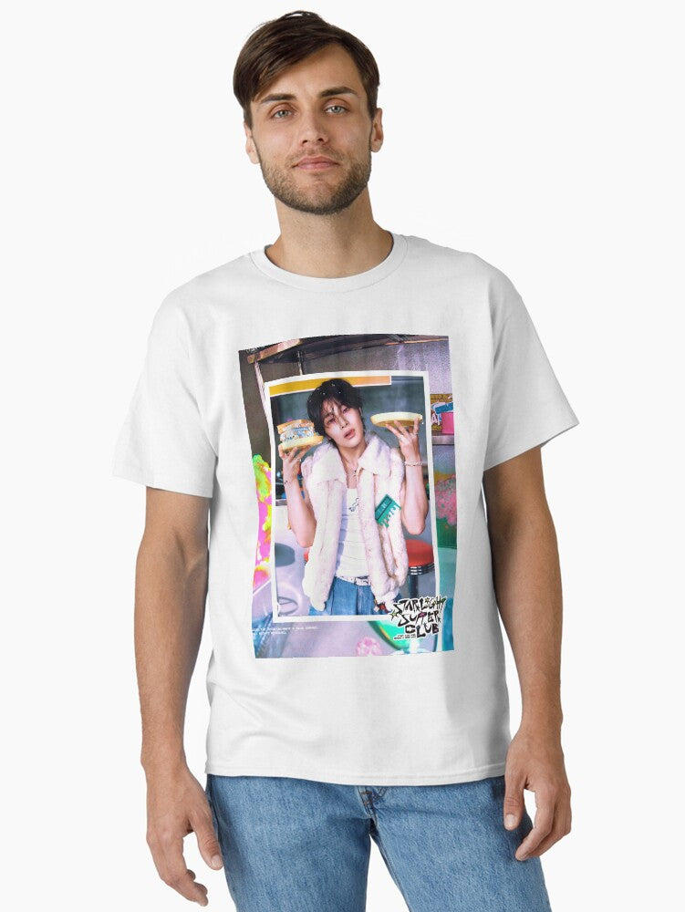 Jeongin IN maknae Stray Kids 2026 Season s Greetings STARLIGHT SUPPER CLUB TEASER IMAGE kpop skzoo 3racha 5 star dominate tour stay Classic T-Shirt | Premium Unisex T-Shirt, Trending Graphic Tee