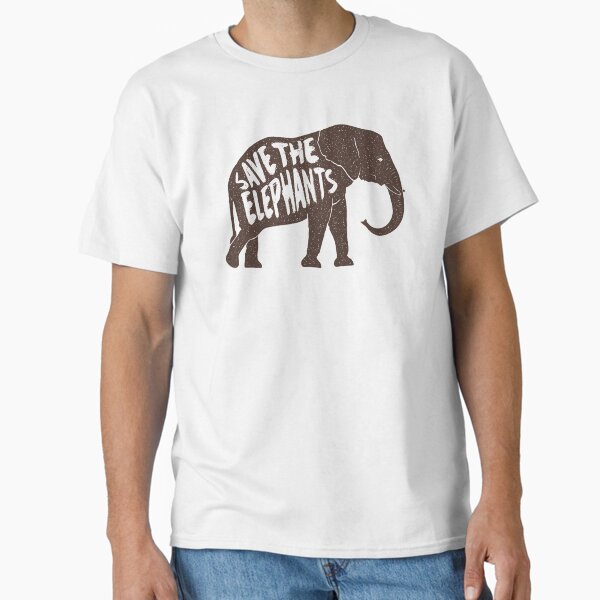 Save The Elephants V2 Classic T-Shirt for Sale by AlyMerchandise