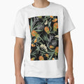 Botanical Australian natives flora, orange, pattern, boho, banksia Classic T-Shirt for Sale by chrissyink