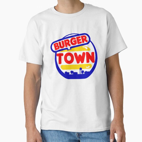 Burger Town Best Selling Classic T-Shirt for Sale by fomodesigns