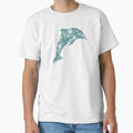 Floral Dolphin Friend Classic T-Shirt for Sale by emhsdesign