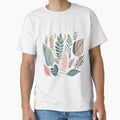 Boho Artwork: Botanical Leaves Classic T-Shirt for Sale by creativebyte77