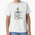 "Rooted in Self Care – Minimal Sprout Poster" Classic T-Shirt for Sale by RWZHobbies
