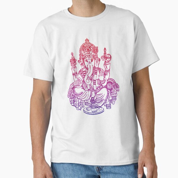 Ombre Indian Ganesh Elephant T-shirt Classic T-Shirt for Sale by PipPipHooray