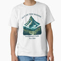 Out of the Woods – National Park Vintage Mountain Adventure Poster Classic T-Shirt for Sale by MAGICKEY2024