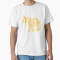 Mandala Elephant Yellow Classic T-Shirt for Sale by laurauroraa