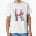 Boho Floral Letter K – Elegant Monogram Initial with Flowers | Phone Case, Mug, Tote Bag, T-Shirt & Sticker Classic T-Shirt for Sale by pakamat2024