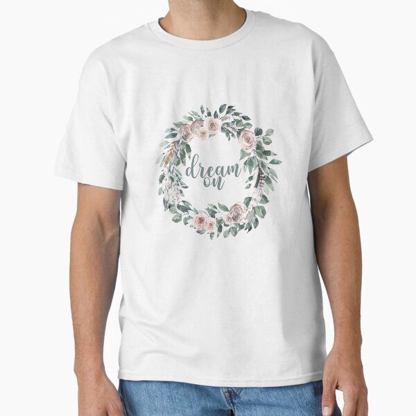 Dream On Boho Wreath Classic T-Shirt for Sale by sunprintdesign