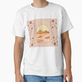 Boho Sunset Desert - Minimalist Warm Tones Landscape Art Classic T-Shirt for Sale by Dshoppin