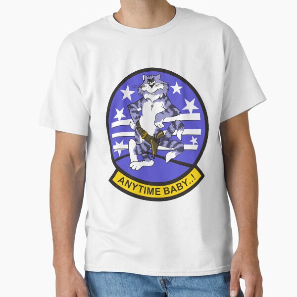 F-14 Tomcat 'Anytime Baby..!' Classic T-Shirt for Sale by MBK13