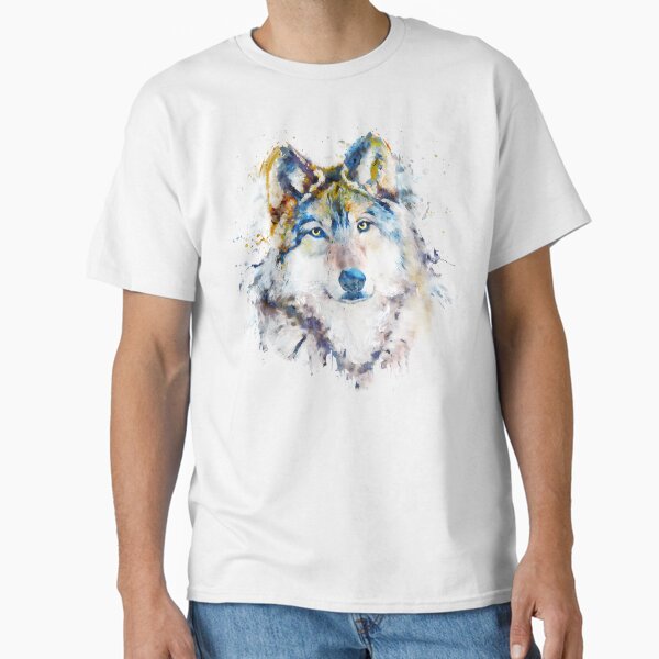 Majestic Wolf Portrait Classic T-Shirt for Sale by caracatita75