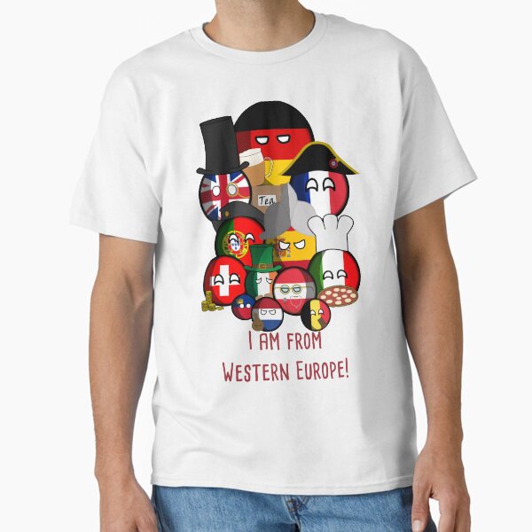I am from Western Europe! Countryball Classic T-Shirt for Sale by Czechianball