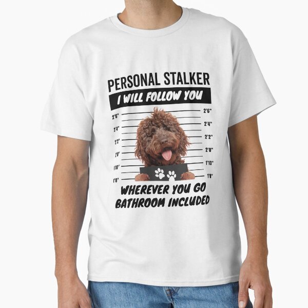 Personal Stalker Dog – Brown Labradoodle Classic T-Shirt for Sale by MoreCute