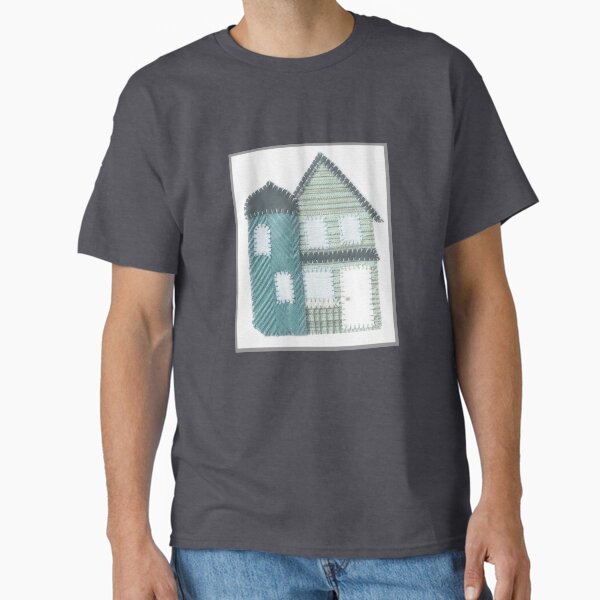 Green House Excerpt from 2 Houses #1- Digitally Altered Classic T-Shirt for Sale by ErinBrieArt