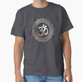 Gold Om Mandala Classic T-Shirt for Sale by Scubedesign