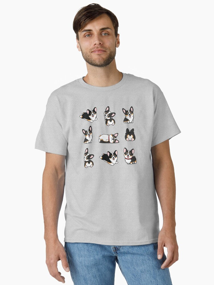 Kawaii Corgi Tri Color Classic T Shirt T Shirt | Trending 2025 | US Hot Search