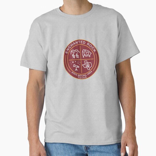 Enchanted Rock State Natural Area Texas Heraldic Logo Classic T-Shirt for Sale by VanyaKar