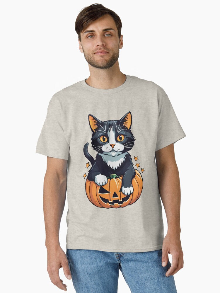 Halloween Black White Cat Classic T Shirt T Shirt Trending 2025 High CTR Pick
