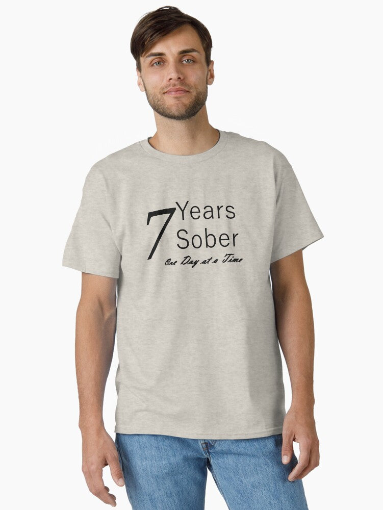 Seven Years Sobriety Anniversary Birthday; Design for the Sober Person Living One Day At a Time