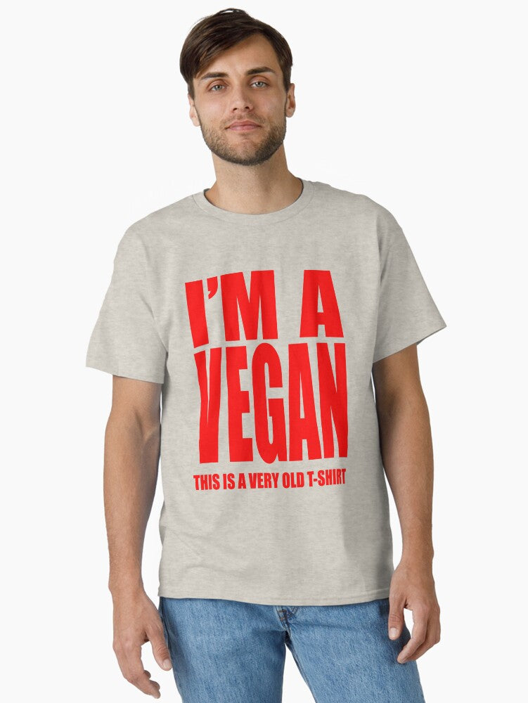 I'M A VEGAN T-Shirt red Classic T-Shirt | Graphic T-Shirt for Unisex