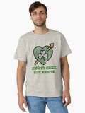 Irish by Spirit Not Spirits Shirt St Patricks Day Sober Tee Green Heart Shamrock Shirt Mindful Irish Gift