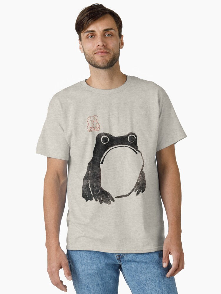 Grumpy frog Japanese matsumoto hoji Unimpressed Frog Meika Gafu by Matsumoto Hoji Classic T Shirt T Shirt Premium Qualit