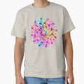 Rainbow Watercolor Paisley Flower Classic T-Shirt for Sale by micklyn