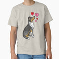 Smooth Collie love (tricolour) Classic T-Shirt for Sale by animalartbyjess