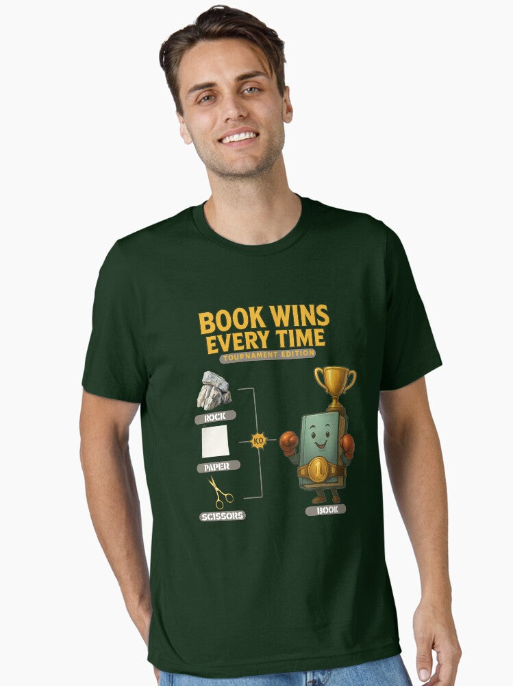 Book Wins Every Time Tournament Edition Bracket Essential T-shirt | Trendy Graphic Tee | Casual Unisex T-shirt