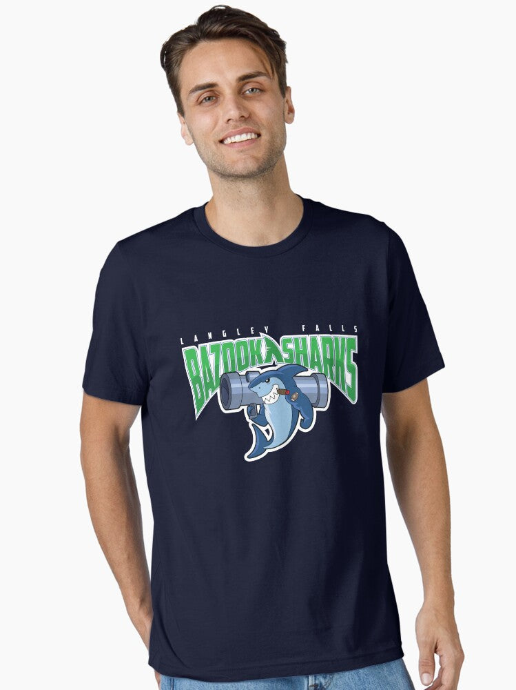 Langley Falls Bazooka Sharks Essential T Shirt T Shirt | Viral US Style | Great Gift for Dad