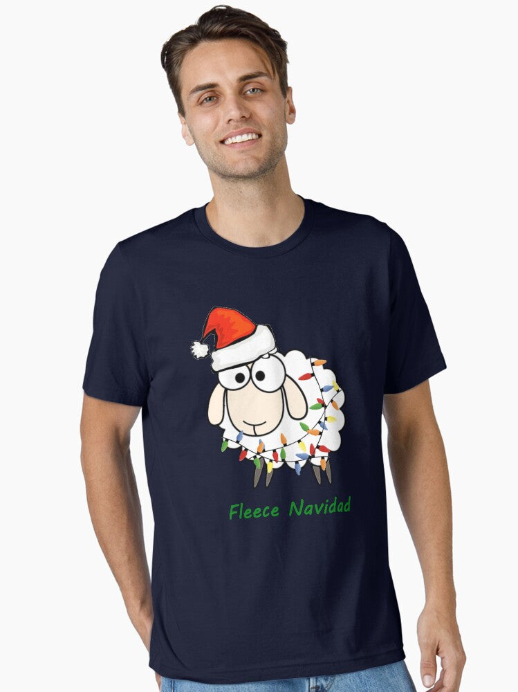 Fleece Navidad Christmas Sheep Essential T Shirt T Shirt Best Seller Look Daily Comfort Wear