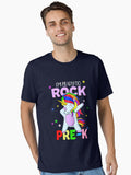 Rock Pre-k Dabbing Unicorn Girls Back To School Shirt Gear Essential T-shirt | Trendy Graphic Tee | Casual Unisex T-shirt