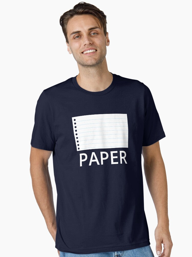 Paper Costume Rock Paper Scissors Simple Halloween Shirt Gear Essential T-shirt | Trendy Graphic Tee | Casual Unisex T-shirt