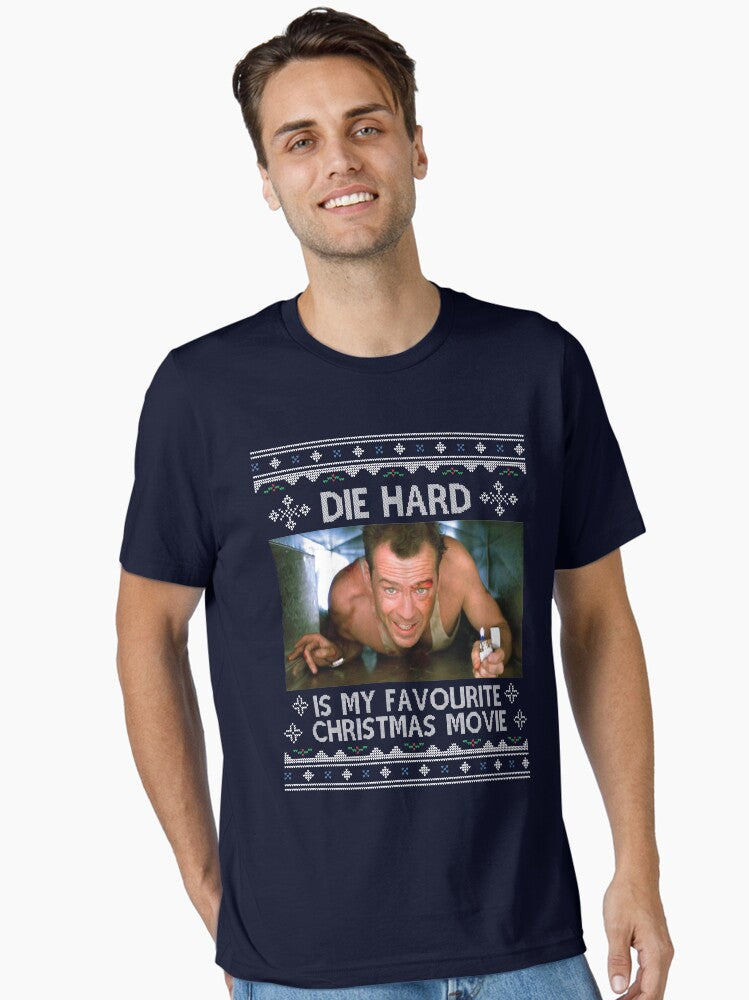 Die Hard Is My Favourite Christmas Movie Essential T Shirt T Shirt Aesthetic Fit High Search Demand